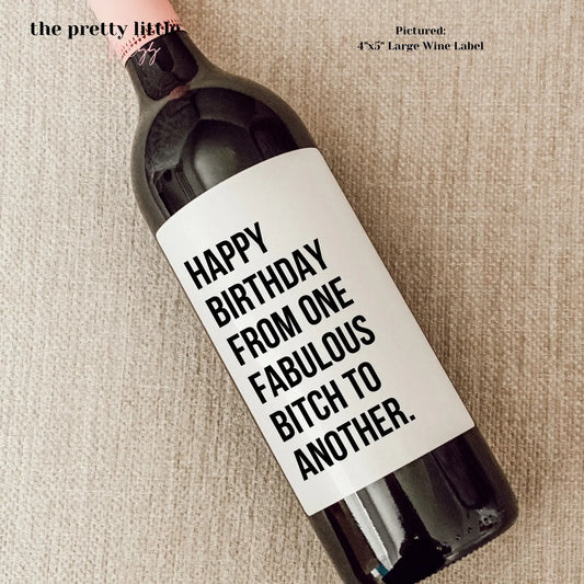 Birthday Wine Label
